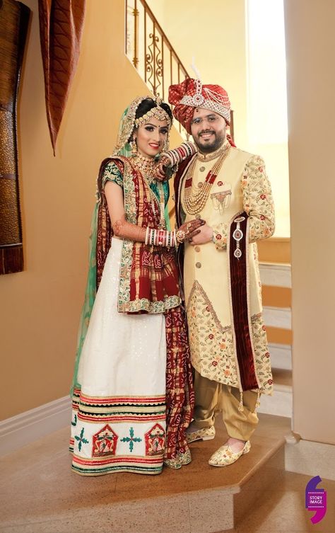 Candid Couple Shot - Bride in a Bright Sequinned Lehenga and Groom in a Traditional Suit. WeddingNet #weddingnet #indianwedding #indianbride #bride #bridal #sequinned #lehenga #bridallehenga #weddinglehenga #suit #green #gold #red  FOLLOW OUR INSTAGRAM @WEDDINGNET विवाह की फोटोग्राफी की मुद्राएं, Hindu Wedding Photos, विवाह की दुल्हन, Wedding Photography India, शादी की तस्वीरें, Indian Bride Poses, Indian Bride Photography Poses, Bride Photos Poses, Indian Wedding Poses