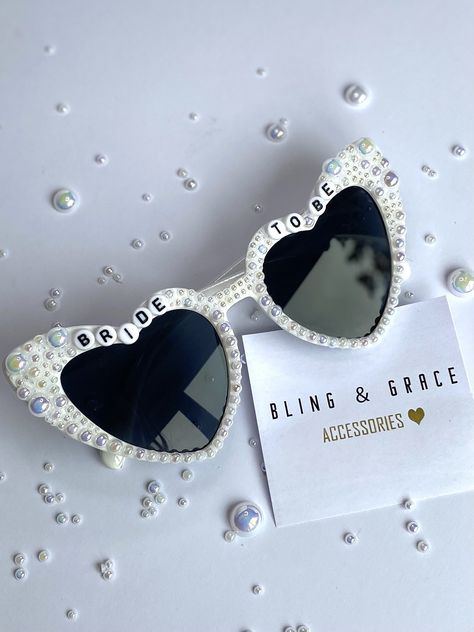 Bride To Be Sunglasses, Hen Party Sunglasses, Bride Crafts, Personalised Sunglasses, Bridal Sunglasses, Bride Sunglasses, Hen Party Ideas, Hen Weekend, Personalized Sunglasses