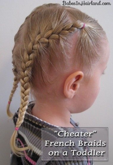 french braids on a toddler (with all those little baby hairs up front) Fesyen Rambut, French Braids, French Braid Hairstyles, All Hairstyles, Braid Hair, Braid Hairstyles, Box Braids Hairstyles