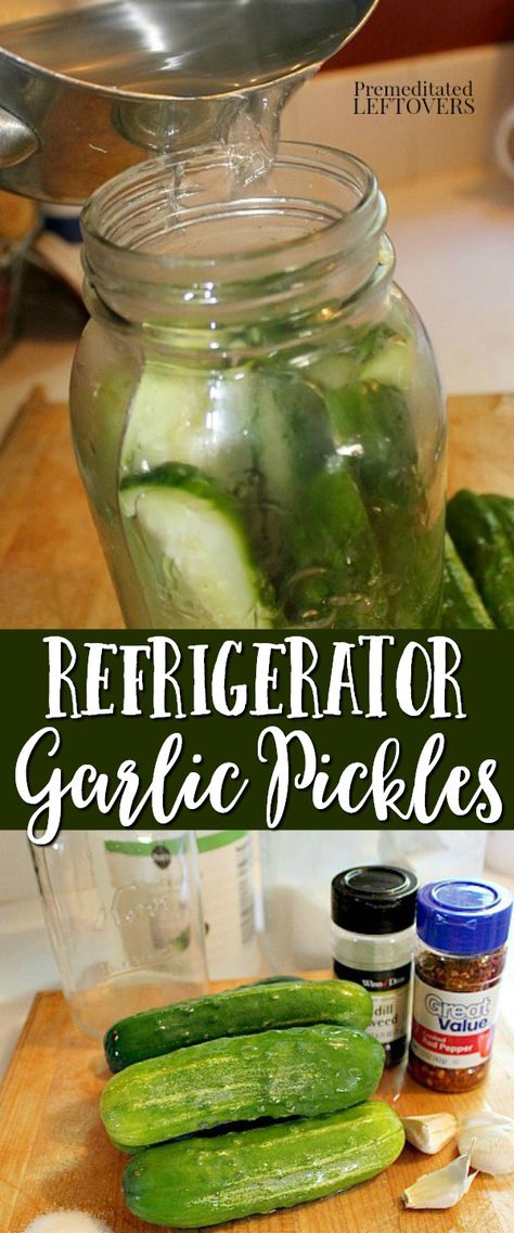 How To Make Garlic Pickles, Quick Garlic Pickles, Refrigerator Garlic Pickles, Dill Refrigerator Pickle Recipe, English Cucumber Pickles, Garlic Cucumbers, Pickles Homemade Easy, Garlic Pickles, Pickling Cucumbers Recipe