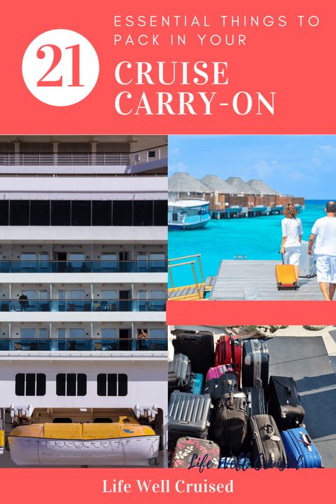 21 Essential Things to Pack in Your Cruise Carry-On - Life Well Cruised Norwegian Pearl, Carnival Cruises, Cruise Packing Tips, Family Traveling, Things To Pack, 25 Birthday, Cruise Ideas, Cruise Packing, Cruise Pictures