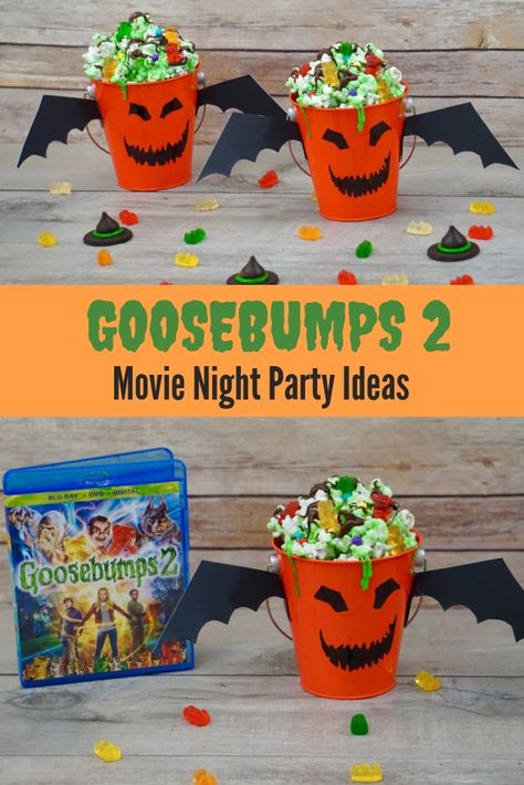 Goosebumps 2 Movie Night Party Ideas Goosebumps Movie Night, Goosebumps Birthday, Halloween Movie Night Party, Host Movie, Goosebumps Party, Movie Night Party Ideas, Pto Meeting, Haunted Party, Goosebumps 2