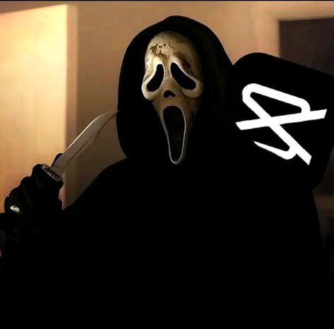 Scream Ghostface Pfp, Scream Pfp, Capcut Pfp, Pfp Ideas, Scream, Profile Picture, Black