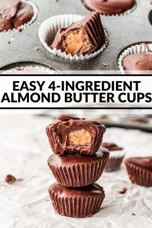 Fwtfl Recipes, Almond Butter Snacks, Almond Butter Cups, Clean Treats, Homemade Almond Butter, Almond Butter Recipes, Gf Cookies, Ultimate Chocolate Chip Cookie, Quick Dessert