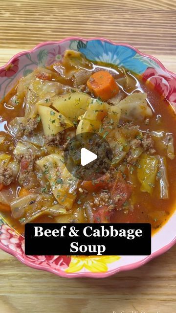 Crockpot Cabbage Soup, Beef And Cabbage Soup, Cabbage Soup Crockpot, Canned Diced Tomatoes, Cabbage Potato Soup, Beef Cabbage Soup, Ground Beef And Cabbage, Crockpot Soup, Soup With Ground Beef