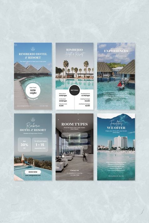 Travel Agency Graphic Design, Insta Ads Design, Hotel Promotion Design, Hotel Instagram Feed, Hotel Social Media Design, Hotel Marketing Design, Staycation Hotel, Hotel Advertisement, Travel Brochure Design