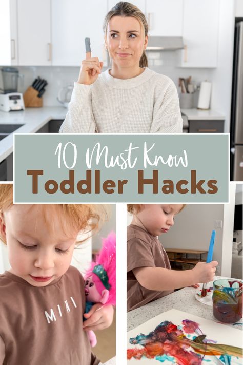 My top 10 toddler hacks that will make parenting a lot easier. Mom Hacks Toddlers, Parenting Hacks Toddlers, Toddler Hacks, Toddler Mom, Mom Hacks, Toddler Life, Parenting Blog, Weaning, Raising Kids