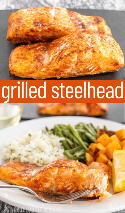 Make this Grilled Steelhead Recipe the next time that you are craving fish fillets. This healthy meal is a great choice for enjoying protein. Steel Head Trout Recipes Grilled, Grilled Steelhead Trout, Grilled Trout Fillets, Grilled Steelhead Trout Recipe, Steel Head Trout Recipes, Steelhead Recipes, Grilled Trout Recipes, Steelhead Trout Recipe, Grilled Trout