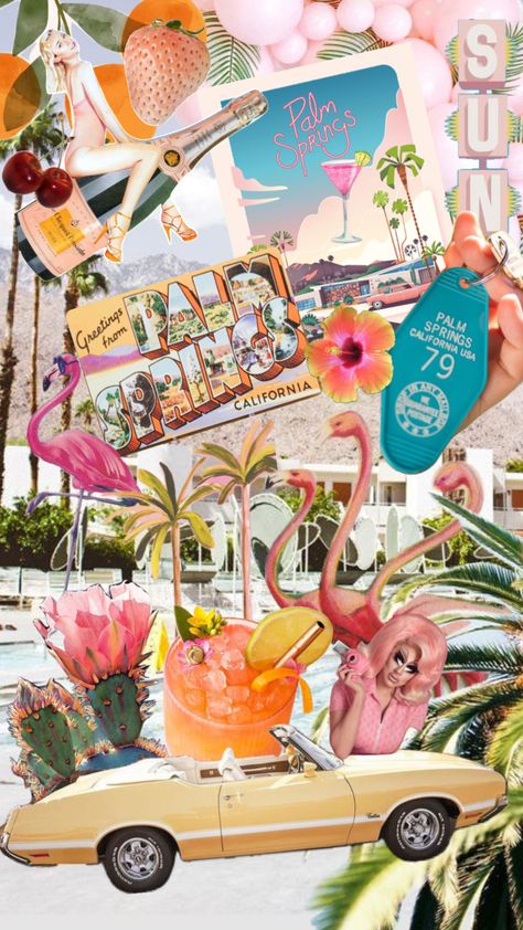 #palmsprings #palmspringsaesthetic #trixiemattel #trixiemotel 50s Palm Springs Aesthetic, 1970s Pool Party, Retro Palm Springs Pool Party, Vintage Palm Springs Bachelorette, Palm Spring Party, Retro Beach Party Decorations, Vintage Palm Springs Party, 30th Birthday Beach Party, Retro Palm Springs Bachelorette