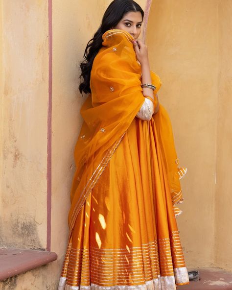 Festive favourites from Pomcha Jaipur 🌻 this orange silk anarkali is perfect for Diwali festivities 🧡 Shop online or book an in-store shopping appointment at our Manchester studio:  Online: www.minaxicouture.com  Phone: 07466159819 .  .  . #MinaxiCouture #AsianBridalCouture #AsianBridalBoutique #IndianBridal #PakistaniBridal #BollywoodStyle #ManchesterAsianWear #ManchesterBusiness #ShopSmallBusiness #AsianFemaleEntrepreneur #SouthAsianFashion #SmallBusinessOwner #MyShopLife #PomchaJaipur #... Pomcha Jaipur, Orange Anarkali, Yellow Anarkali, Leaf Sleeve, Organza Embroidery, Silk Anarkali, Asian Bridal, Organza Dupatta, Pattern Embroidery