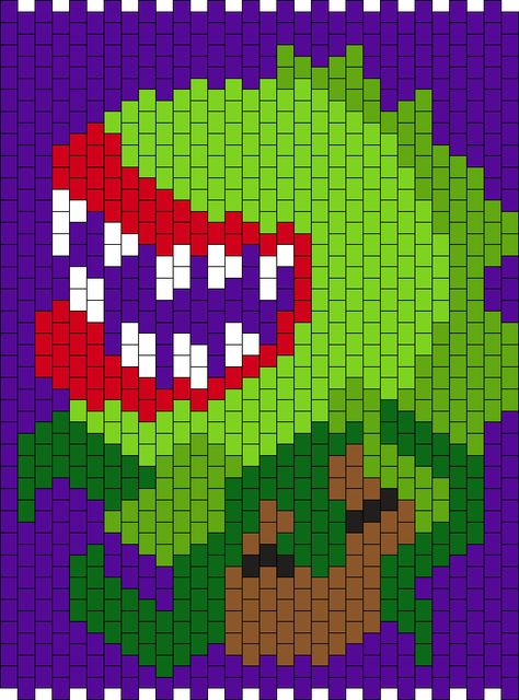 Audrey 2 Little Shop Of Horrors Panel Kandi Pattern Kandi Designs, Audrey 2, Kandi Ideas, Little Shop Of Horrors, Kandi Patterns, Photo Pattern, Different Patterns, Cross Stitch, Pattern