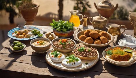 The 6 Best Egyptian Breakfast Dishes And Recipes You're in for a treat with The 6 Best Egyptian Breakfast Dishes And Recipes! #Cuisine #foodies #foodmamma #foodporn #foodstagram #yumm Egyptian Breakfast, Breakfast Dishes, Aesthetic Food