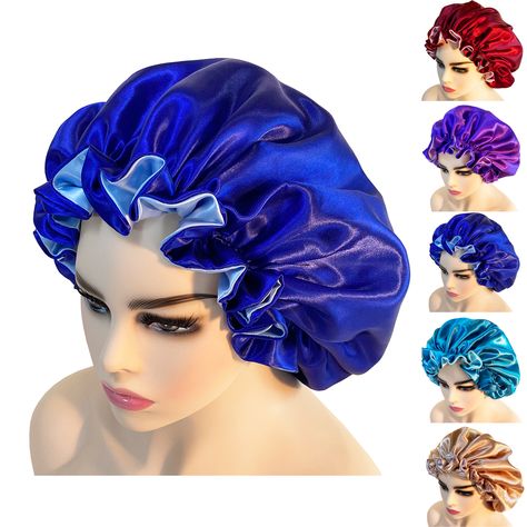 Silk Hair Bonnet, Silk Hair Bonnets, Sleeping Hat, Sleep Hairstyles, Satin Bonnet, Hair Bonnet, Bonnet Hat, Hair Wraps, Night Sleep