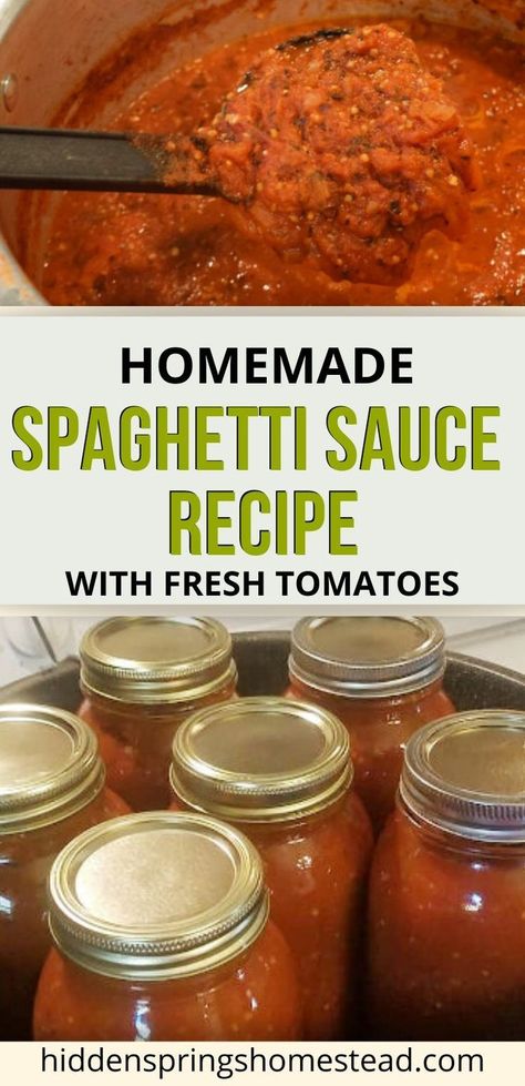 Canning Homemade Spaghetti Sauce, Easy Spaghetti Sauce, Homemade Canned Spaghetti Sauce, Spaghetti Sauce From Scratch, Homemade Spaghetti Sauce Easy, Canning Tomatoes Recipes, Homemade Spaghetti Sauce Recipe, Canned Spaghetti Sauce, Sauce Spaghetti