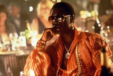 "Boogie Nights" movie still, 1997.  Don Cheadle as Buck Swope. 70s Films, Sandy Powell, Wit And Delight, Night Film, Boogie Nights, Teased Hair, Disco Fever, Diane Keaton, Life Well Lived