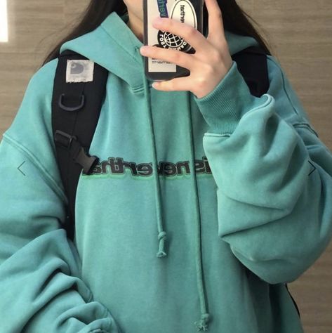 Bike Shorts Outfit Summer, Sick Fits, Summer Work Outfits Office, Bike Shorts Outfit, Turquoise Clothes, Aesthetic Hoodies, Harajuku Aesthetic, Printed Letters, Aesthetic Clothing Stores