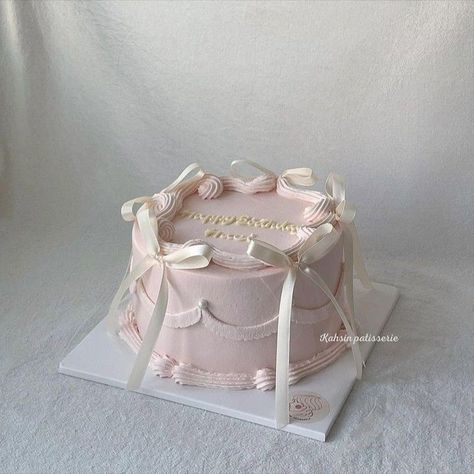 Cake With Ribbon Bow, Bow Baby Shower Cake, Bow Theme Cake, White Bow Cake, Bridesmaid Proposal Cake, Cake With Bows, 34 Birthday, Pink Bday, Bow Cake