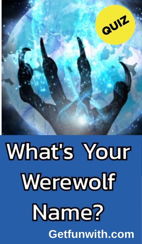 What Is Your Werewolf Name, How To Become A Werewolf, Witch Quiz, Assassin Names, Silly Quizzes, Werewolf Name, Werewolf Stories, Witch Names, Alpha Werewolf