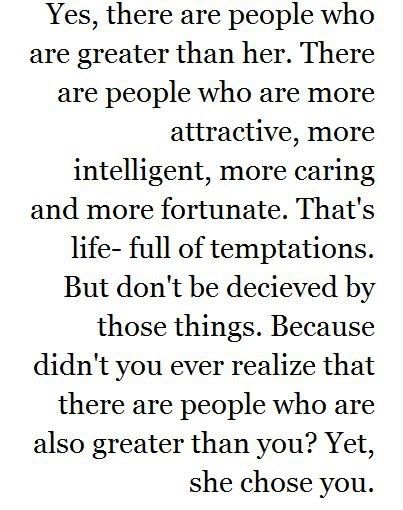 There's nothing I hate hearing more than when someone's having a rough patch in their relationship, a "friend" going: Oh you can find someone hotter, or smarter. Ex Humor, Stay Strong Quotes, Strong Quotes, Cute Love Quotes, Two People, Greater Than, The Words, Great Quotes, Beautiful Words