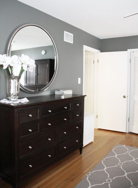 Ethan Allen's American Artisan collection Bedroom Makeover Before And After, Dark Wood Bedroom Furniture, Dark Wood Bedroom, Ikea 2015, Kura Bed, Dark Wood Furniture, Wood Bedroom Furniture, Dark Furniture, Ikea Hackers