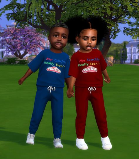 Toddler Hair Sims 4, Toddler Cc Sims 4, Sims 4 Toddler Clothes, Sims Baby, Sims 4 Family, Sims 4 Cc Kids Clothing, Sweat Suits, My Sims, Free Sims 4