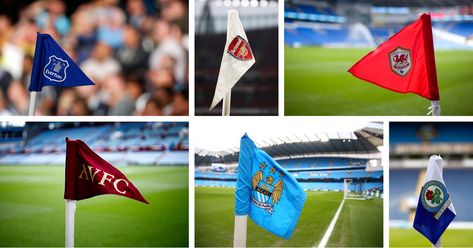 You Can Tell a Soccer Champion by Its Corner Flags. Or Not. Soccer Corner Flags, Soccer Banner, Red And White Flag, Football Banner, Football Awards, This Is Anfield, Jets Football, Sports Flags, Argentina Football