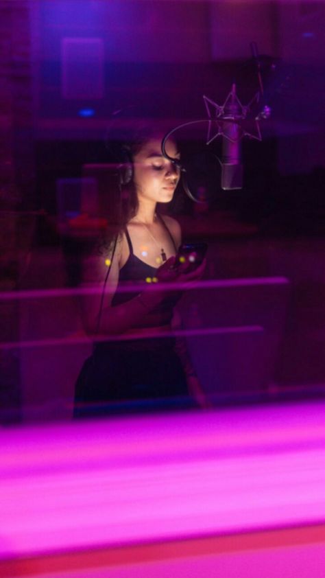 Releasing Music Aesthetic, Her Singer Aesthetic, Recording Artist Aesthetic, Singer In Studio, Music Making Aesthetic, Vocalist Aesthetic, Making Music Aesthetic, Music Career Aesthetic, Music Girl Aesthetic