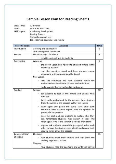 How To Create Lesson Plans, English Lesson Plan Sample, English Teacher Lesson Plans, Elementary School Lesson Plans, Comprehension Lesson Plans, Teacher Lesson Plans Template, Lesson Plan Outline, Guided Reading Lesson Plans, Lesson Plan Format