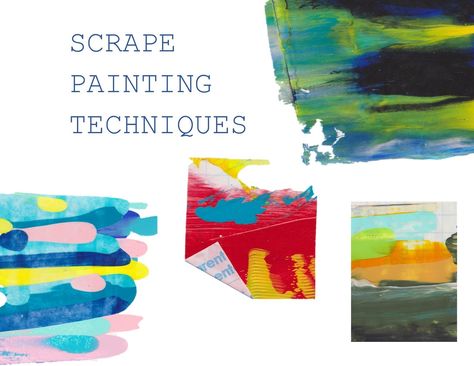 This class covers simple scrape painting techniques for smearing acrylic paint with materials like palette knives and plastic scrapers. This class allows you to... Scraped Paint Art, Acrylic Scrape Painting, Adult Art Class Ideas, Scraper Painting, Scrape Art, Paint Scraping, Scrape Painting, Fine Art Acrylic, Skillshare Classes