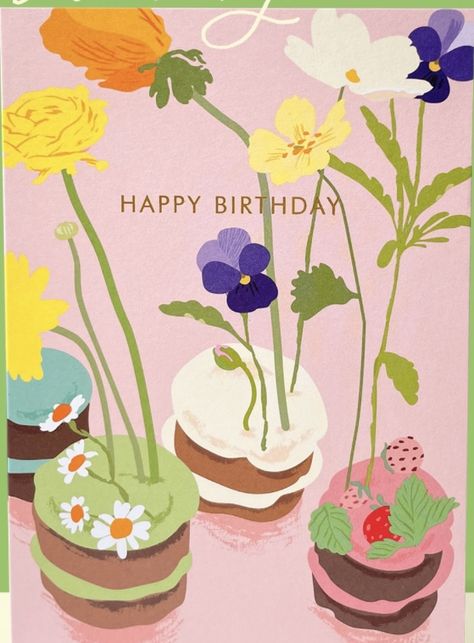 Happy Birthday Illustration Art, Hbd Card, Happy Birthday Postcard, Birthday Wishes Gif, Cute Birthday Wishes, Happy Birthday Illustration, Birthday Greetings Funny, Birthday Greetings Friend, Happy Birthday Art