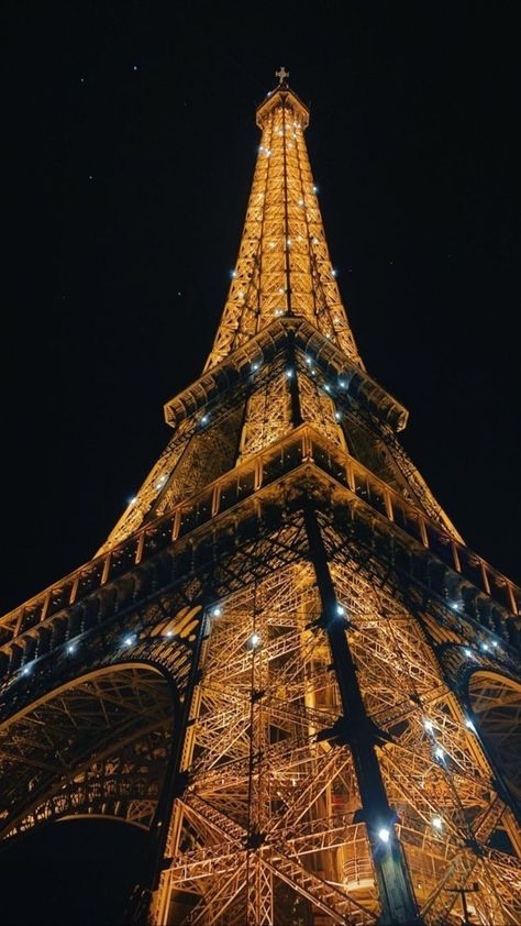 The Eiffel Tower, At Night, Eiffel Tower, Tower, Paris