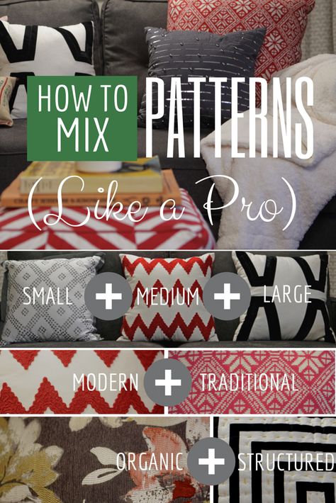 How to Mix Patterns Like a Pro HGTV Crafternoon HGTV How To Mix, Décor Diy, Furniture Removal, Pattern Mixing, Interior Design Tips, My New Room, Like A Pro, 인테리어 디자인, Decorating Tips