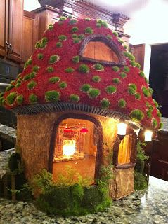 greggsminiatureimaginations: Gnome Mushroom House, lots more comleted. Mystery Garden, Creative Diy Projects, Fairy Homes, Fairy Home, Faeries Gardens, Mini Fairy Garden, Fairy Crafts, Gnome House, Fairy Garden Houses