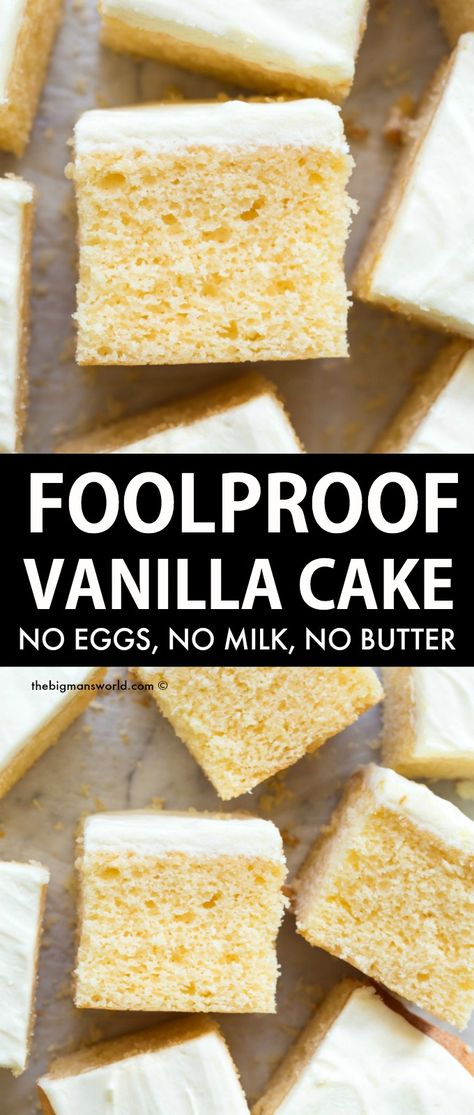 Cake No Eggs, Dairy Free Cake Recipe, Gluten Free Lemon Cake, Easy Vanilla Cake, Egg Free Cakes, Patisserie Vegan, Vegan Lemon Cake, Easy Vanilla Cake Recipe, Gluten Free Cake Recipe