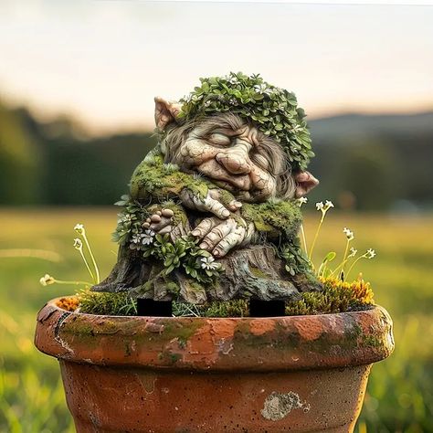 Sleeping Gnome Garden Stake: Waterproof Scratch Chemical - Temu Fairy Wreath, Flower Pot Decoration, Pot Decoration, Wreath Accessories, Decorative Garden Stakes, Lawn Art, Acrylic Flower, Fairy Garden Accessories, Art Deco Stil