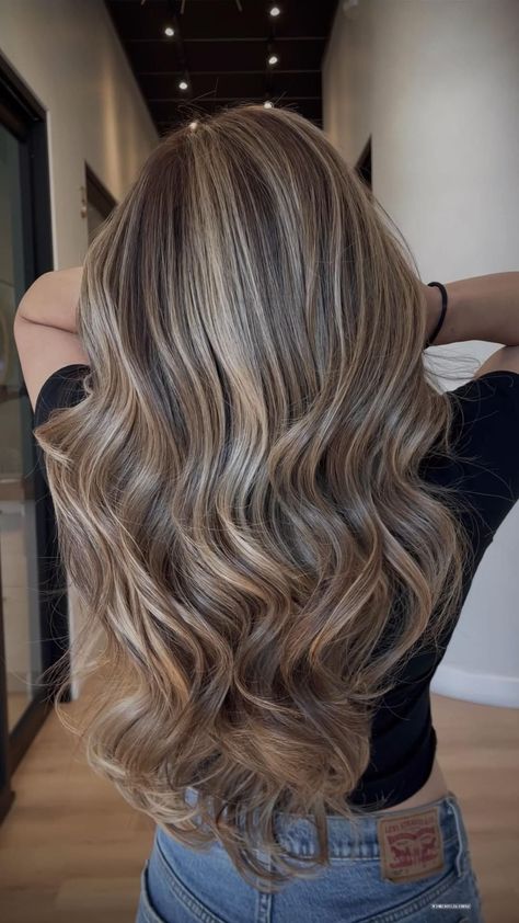 T H E K N O T Hair Studio | Fresh Balayage & Extensions🏜️#modersalon #brazilianbondbuilder #wella #wellahair #salon110 #behindthescenes #photography #bestoftheday… | Instagram Winter Hair Inspiration, Cool Toned Light Brown Hair With Highlights, Nely Cuevas Hair, Cold Blonde Highlights Brown Hair, Hair For Fall 2024, Old Money Balayage, Cool Tones Balayage, Solid Color Hair Ideas, Balayage Hair Light