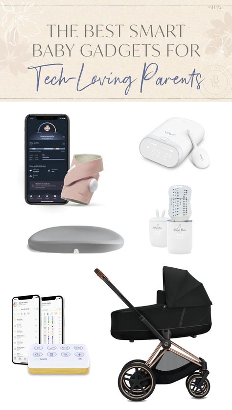 The Best Smart Baby Gadgets for Tech-Loving Parents • The Blonde Abroad Cool Baby Gadgets, Smart Nursery, Baby Technology, Blonde Abroad, Baby Tech, Loving Parents, Amazon Baby Registry, Baby Brezza, Baby Thermometer