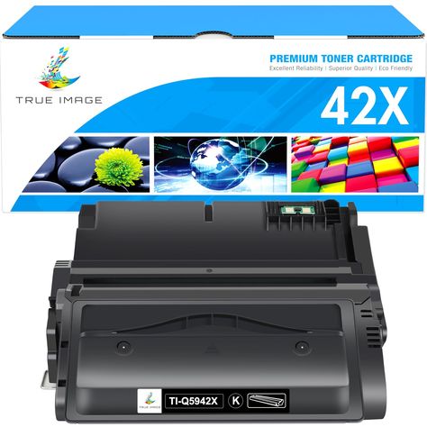 PRICES MAY VARY. What's in the box: 1 Pack Compatible for HP 42X 42A Q5942X Q5942A black toner cartridges Page Yield: Up to 2,0000 Pages per for HP 42X black toner cartridge (Letter A4, at 5% Coverage) Compatible for HP 4200 4200n 4200tn 4200dtn 4200dtns 4200dtnsl 4300 4300n 4300tn 4300dtn 4300dtns 4300dtnsl 4240 4250 4250n 4250tn 4250dtn 4250dtnsl 4350 4350n 4350tn 4350dtn 4350dtnsl 4345mfp Printer Color:42X 42A 38A 38X Q5942A Q5942X black*1 High Quality: TRUE IMAGE 42X 38X Black Toner Cartridg Computer Camera, Electronic Musical Instruments, Ink Toner, Toner Cartridge, Wearable Technology, Tv Videos, Portable Audio, Printer Ink, Camera Photo