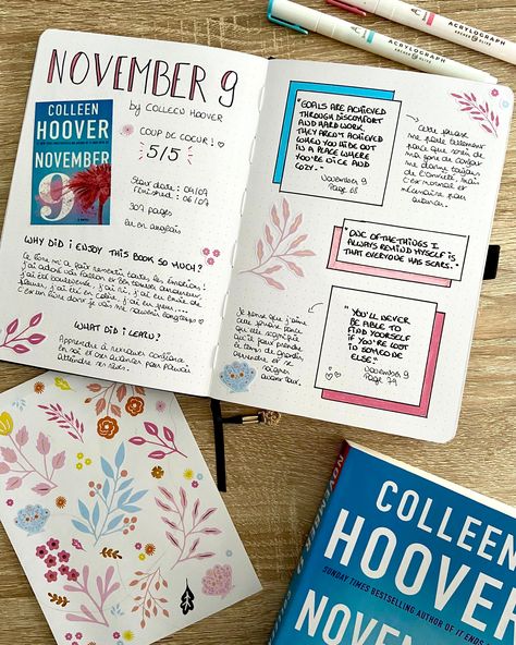 Bullet Journal Reading Log, Notesbog Design, Archer And Olive, Book Review Journal, Book Review Template, Book Reading Journal, Reading Notebook, Bulletin Journal Ideas, Book Annotation