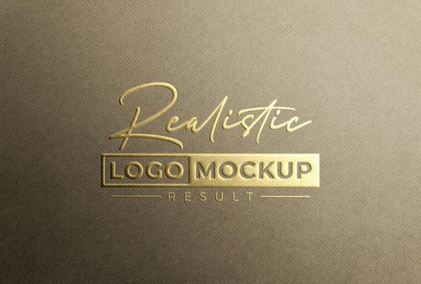 Real Background, Free Logo Mockup, Logo Presentation, Gold Foil Logo, Stylish Logo, Foil Label, Elegant Logo, Logo Mockup, Premium Logo