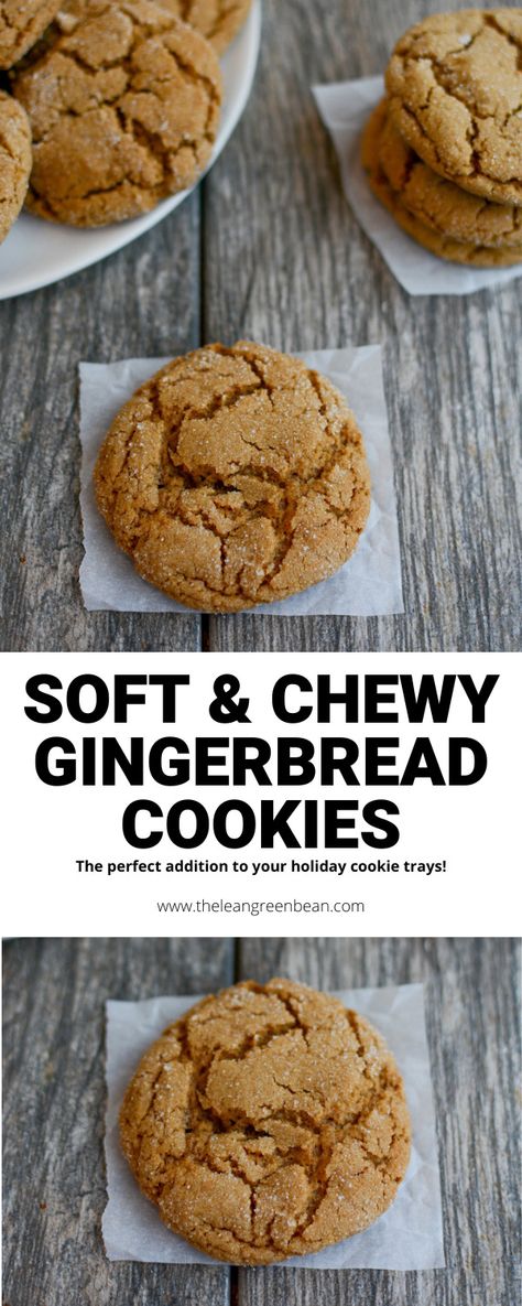 Chewy Gingerbread Cookies 10 Soft And Chewy Gingerbread Cookies, Icing For Gingerbread Cookies, Gingerbread Cookie Dough, Chewy Gingerbread Cookies, Gingerbread Cookies Decorated, Soft Gingerbread Cookies, Ginger Bread Cookies Recipe, Gingerbread Recipe, Cookie Tins