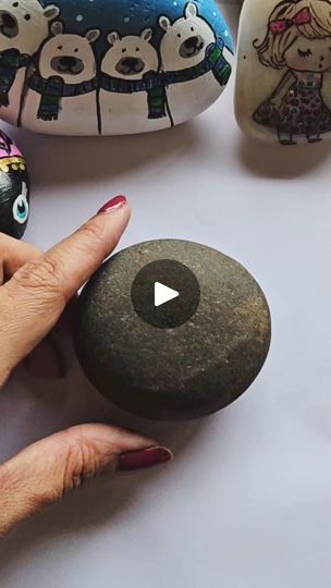 528K views · 4.7K reactions | Easy Flower Painting on Rock 🌼 | Rico Art | Ihor Vitsinskyy · Daily Fun Easy Stone Painting, Autumn Sewing, Easy Flower Painting, Rock Flowers, Painted Rocks Craft, Easy Flower, Round Rock, Rock Painting Art, Driftwood Art