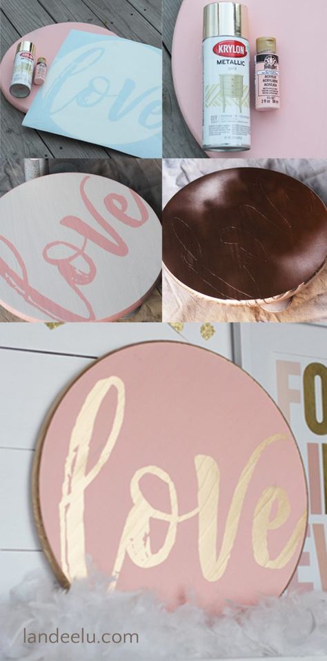 10 DIY Valentine’s Day Decor Ideas to Love Up Your Home – SheKnows Saint Valentin Diy, Valentines Bricolage, Happy Easter Sign, Sign Stencils, Easter Signs, My Funny Valentine, Valentine's Day Diy, Valentine Day Crafts, Diy Signs