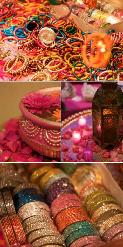 Chaand Raat, Arabian Party, Bangle Bar, India Party, Mehendi Decor Ideas, Curry Night, Beautiful Bangles, Bollywood Bridal, Jewellery Shop Design