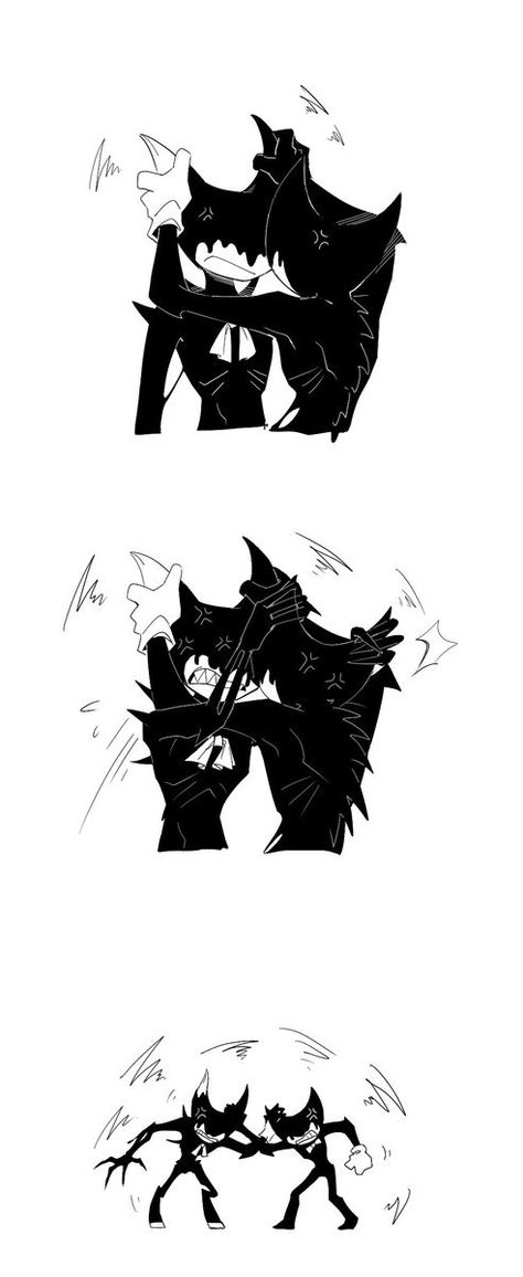 Ink Demon Fanart Batdr, Bendy And The Ink Machine Ink Demon, Cute Bendy Art, Batim Bendy Fanart, Bendy X Ink Demon, Human Bendy Fanart, Bendy Fanart Cute, Bendy And The Ink Machine Oc, Bendy X Y/n