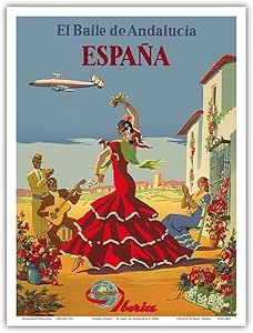 Vintage Airline, Dancers Art, Airline Travel, Flamenco Dancers, Vintage Airlines, Air Lines, Island Art, Vintage Poster Art, Estilo Art Deco