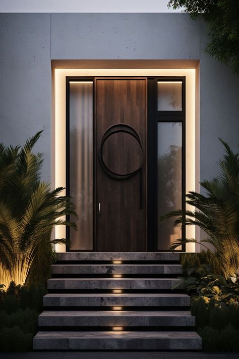 Luxury Home Design Doors Interior Modern Luxury, Entrance Mirror, Contemporary Houses, Entrance Lighting, Luxury Home Design, Luxury Door, Reels Ideas, Living Room Decor Gray, Doors Interior Modern