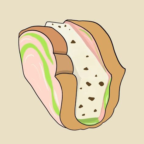 Ice Cream Sandwich - Singapore - T-Shirt | TeePublic Singapore Ice Cream, Ice Cream Bread, Ice Cream Cartoon, Cream Sandwich, Sandwich Bread, Ice Cream Sandwich, Cat & Jack, Singapore, Sandwiches