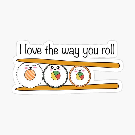 Get my art printed on awesome products. Support me at Redbubble #RBandME: https://www.redbubble.com/i/sticker/untitled-by-untitled/146169446.EJUG5?asc=u Roll Sushi, Cute Sushi, Cute Stickers, Science Poster, Sticker Design, Stranger Things Fanart, Sell Your Art, My Art, Vinyl Sticker