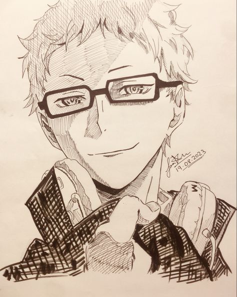 scaddadle scadoodle #tsukishima #sketch #haikyuu Tsukishima Sketch, Male Art Reference, Anime Sketch, Male Art, Art Inspiration Drawing, Haikyu!!, Anime Shows, Studio Ghibli, Drawing Sketches